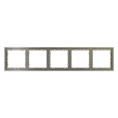 Рамка пластиковая VOLTUM S70 на 5 постов, (шелк)