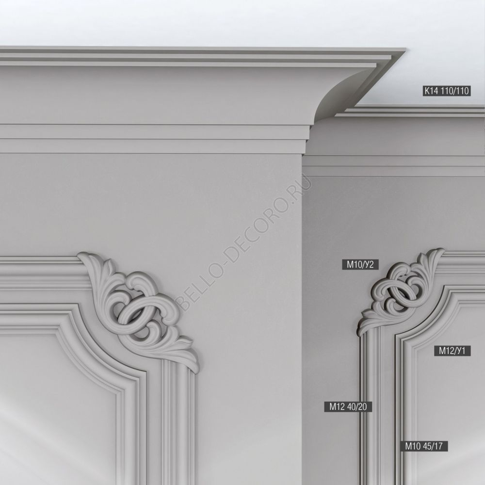 Карниз Bello Deco K14 110x110x2000