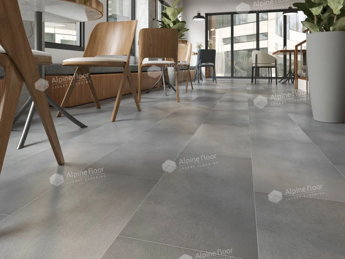 SPC Ламинат Alpine Floor SPC Stone Mineral Core ЕСО 4-8 Бристоль 4V 43кл