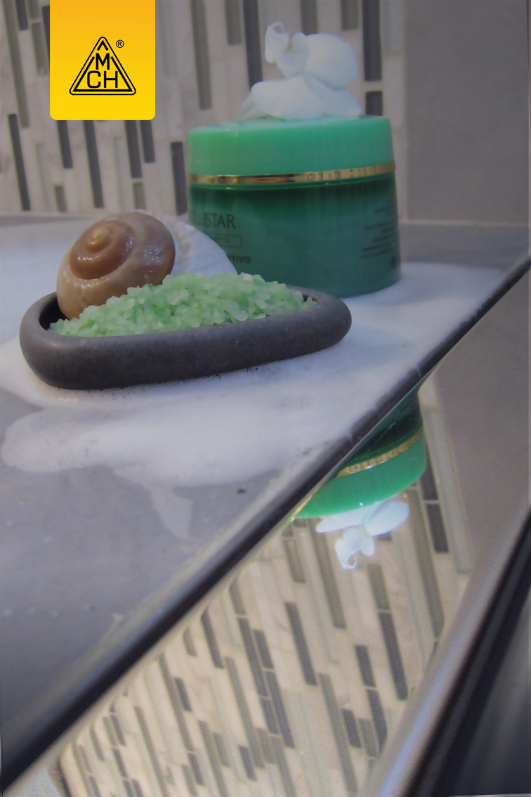 Душевой лоток 75 см Creto Uni CRE-750 UH-P с решеткой, хром