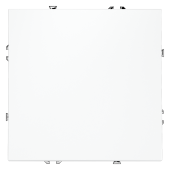 Перекрестный переключатель встраиваемый VOLTUM S70 одноклавишный 10А, (белый матовый)