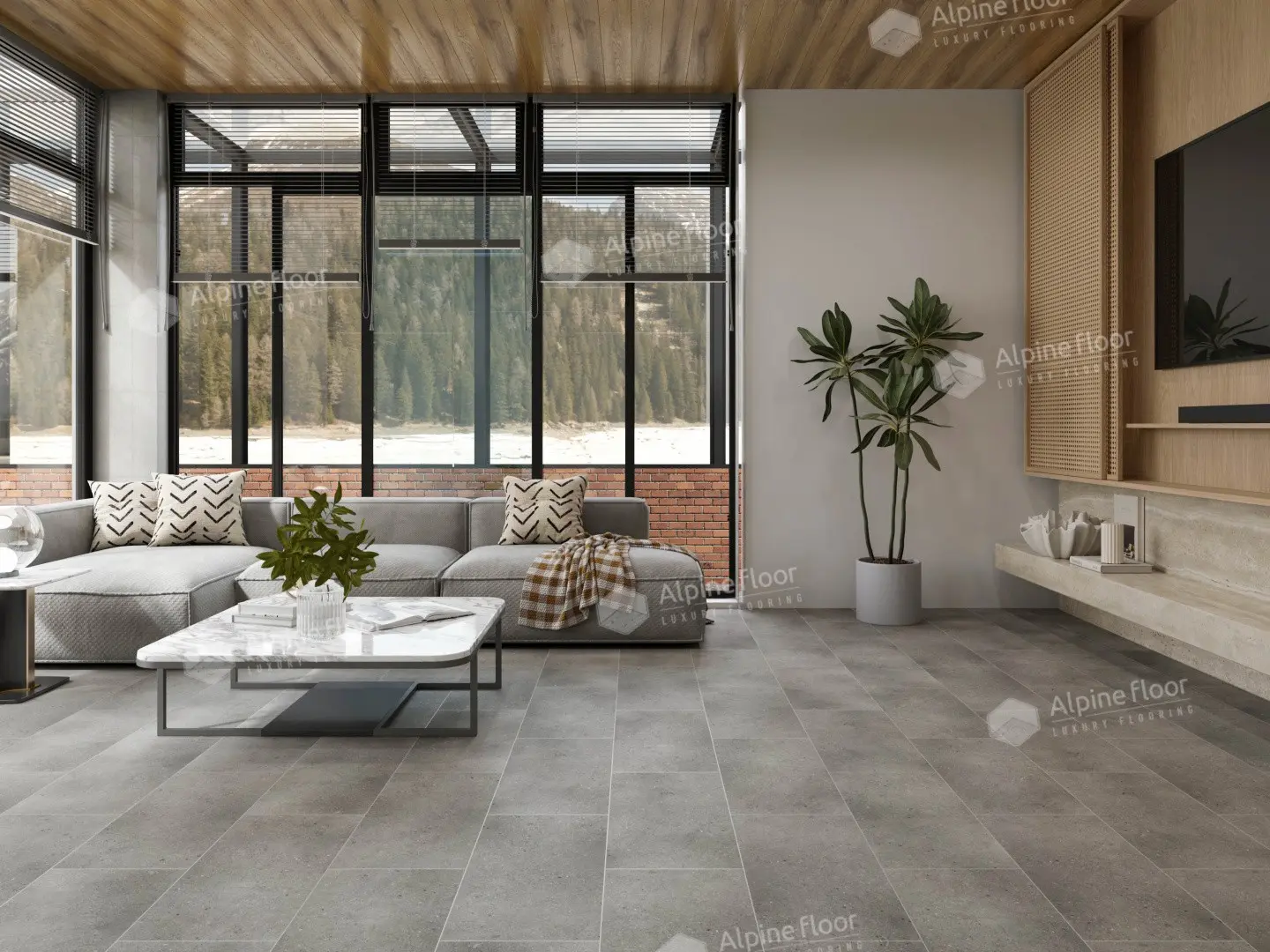 SPC Ламинат Alpine Floor SPC Stone Mineral Core ЕСО 4-23 Майдес 4V 43кл