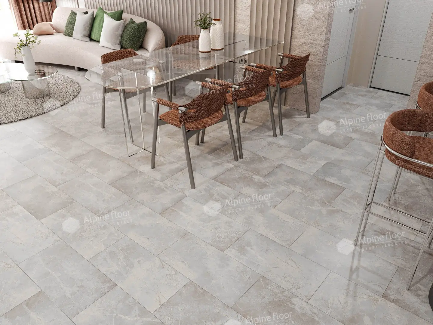 SPC Ламинат Alpine Floor SPC Stone Mineral Core ЕСО 4-15 Ваймеа 4V 43кл