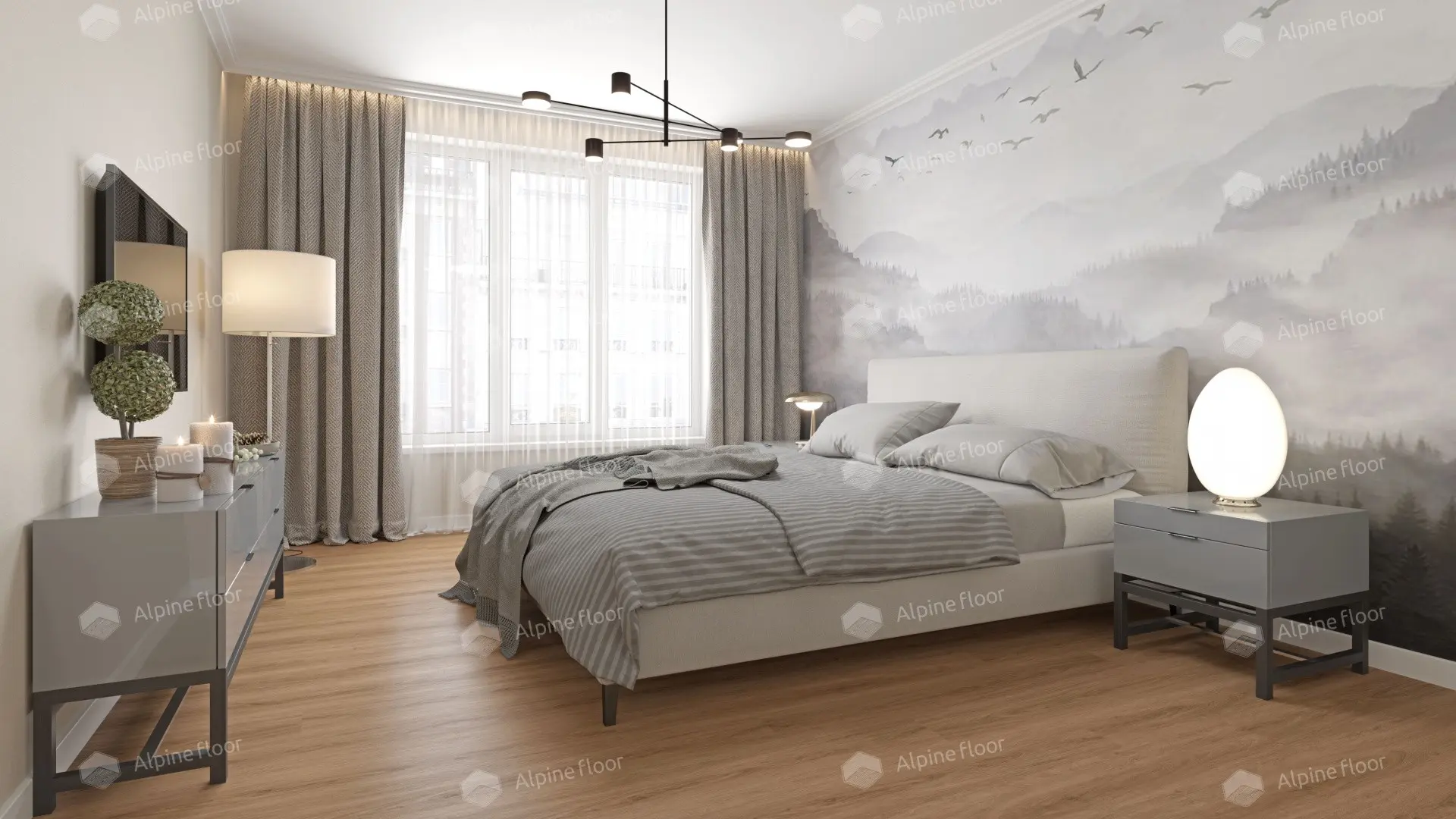 ПВХ-плитка Alpine Floor LVT Easy Line ЕСО 3-21 Дуб Рыжий 4V 43кл