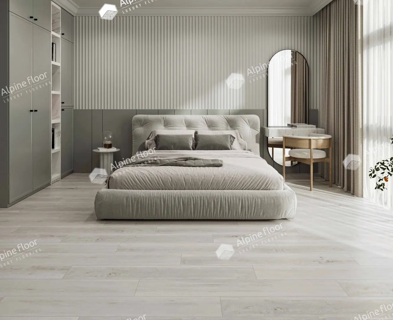 ПВХ-плитка Alpine Floor LVT Easy Line ЕСО 3-19 Дуб Полярный 4V 43кл