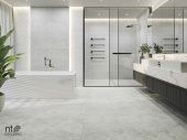 Керамогранит NT CERAMIC Cemento Concept White Carving NTT99610С