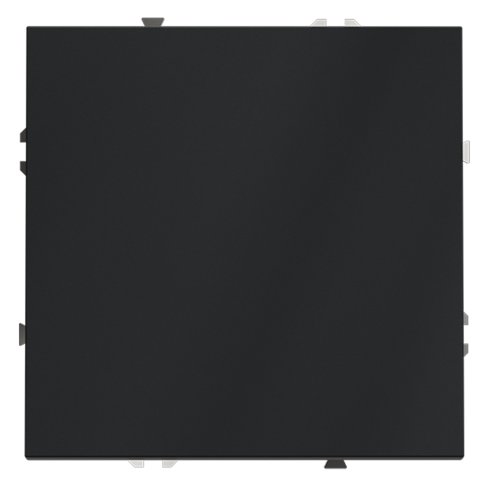 Выключатель встраиваемый VOLTUM S70 одноклавишный 10А, (графит)