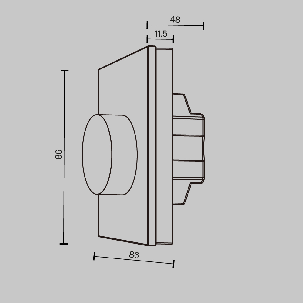 Роторная панель управления Lighting control 711024