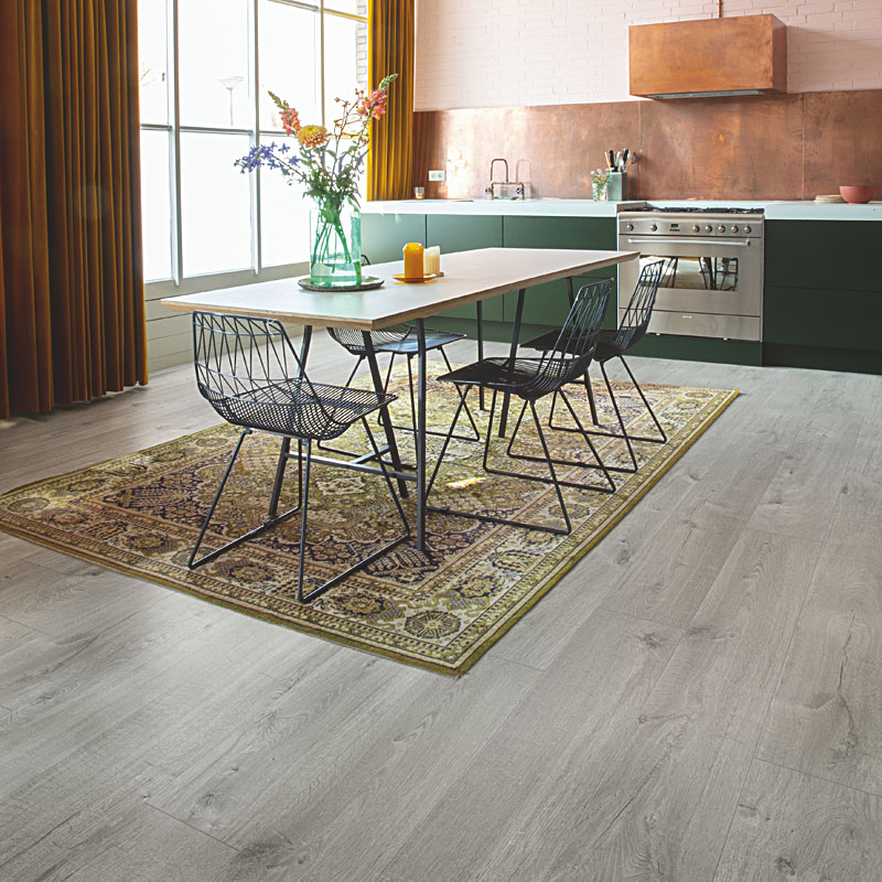 ПВХ-плитка Quick-Step Alpha Vinyl Medium Planks AVMP 40201 Дуб хлопковый светло-серый