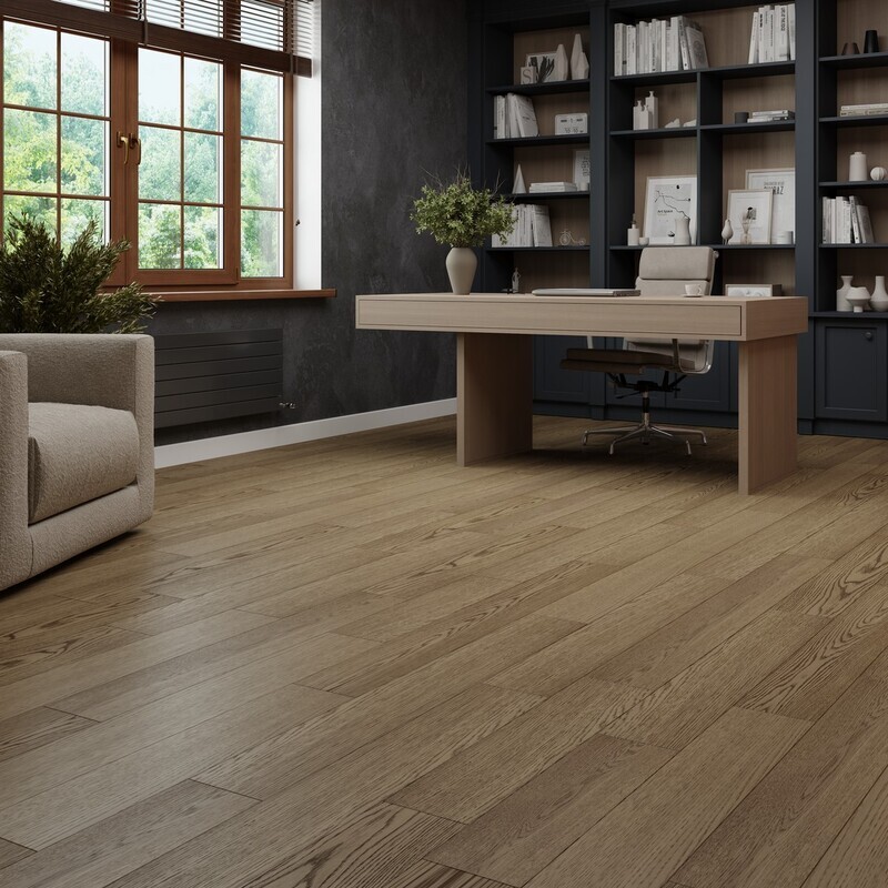 Инженерная доска EPPE 2-х слойная (шип-паз) Арт.: Malmo Дуб Estel' ML 1801, Дуб Натур, Лак