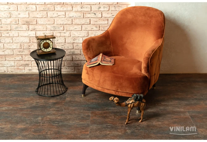 ПВХ плитка CERAMO VINILAM Glue 2,5 мм Керамическая Сталь 71617 Glue