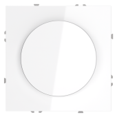 Светорегулятор встраиваемый VOLTUM S70 поворотно-нажимной 600 Вт, (белый глянцевый)