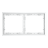 Рамка пластиковая VOLTUM S70 на 2 поста, (белый матовый)
