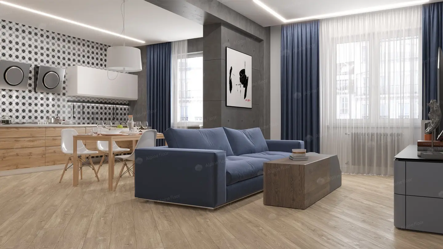 ПВХ-плитка Alpine Floor LVT Sequoia ЕСО 6-2 Секвойя Коньячная 4V 43кл