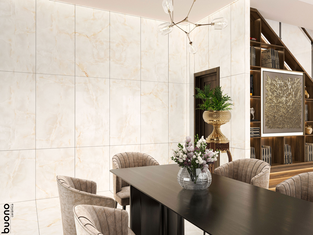 Керамогранит Buono Ceramica Onice Crema Carving O4453C