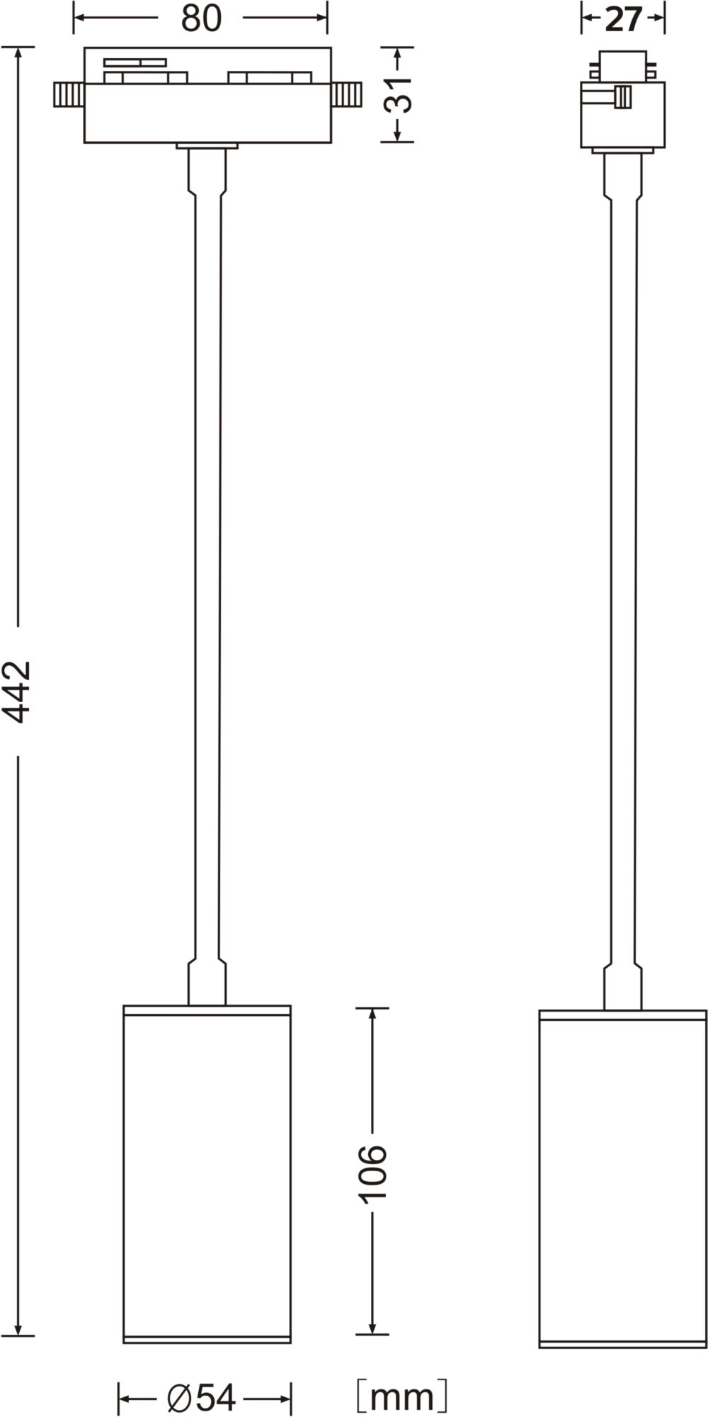Трековый светильник Technical TR010-1-GU10-W