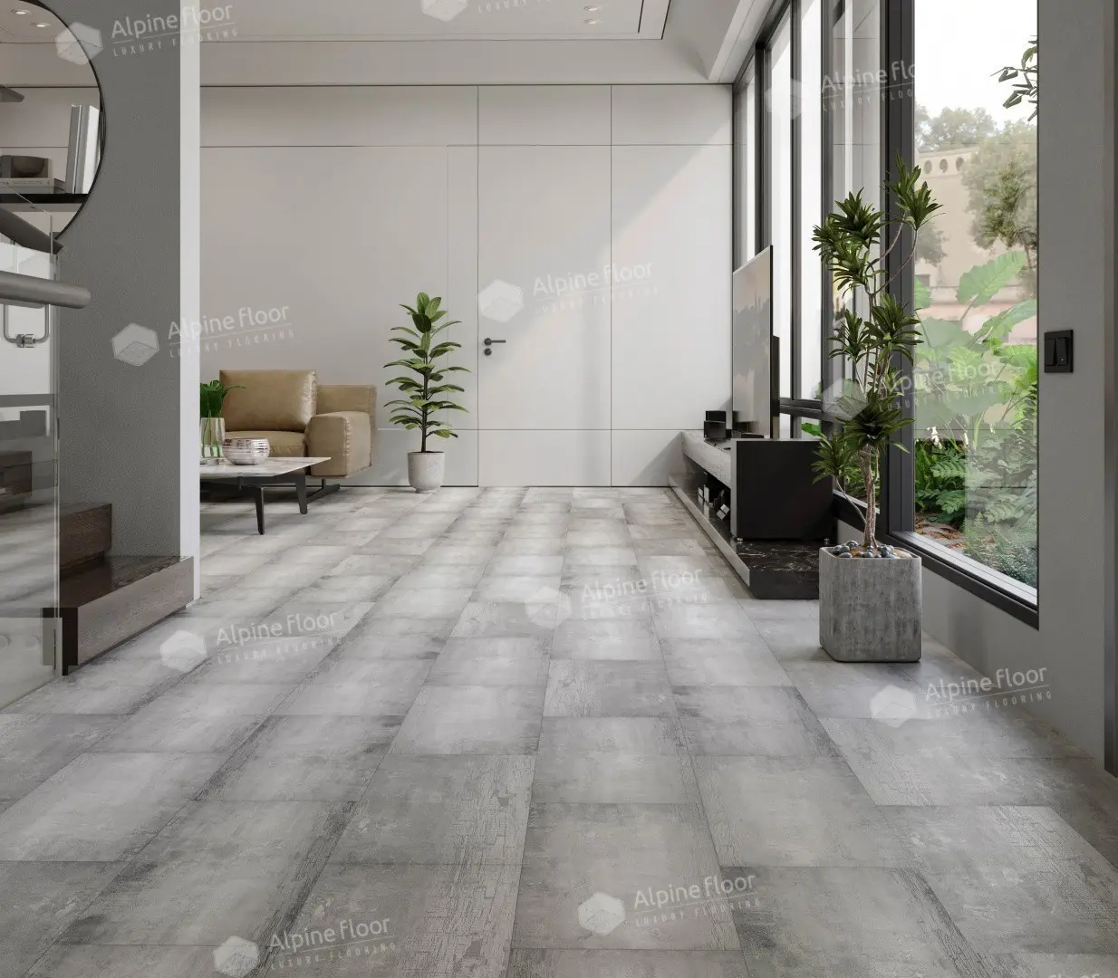 SPC Ламинат Alpine Floor SPC Stone Mineral Core ЕСО 4-10 Корноулл 4V 43кл