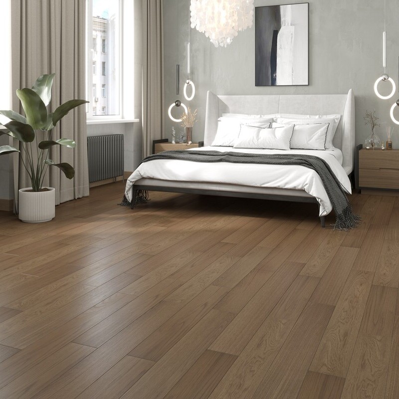 Инженерная доска EPPE 2-х слойная (шип-паз) Арт.: Eland Дуб Cinnamon EL 1502, Дуб Натур, Лак