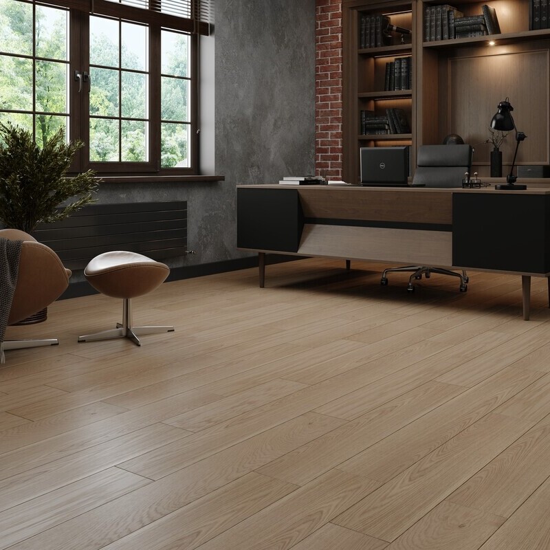 Инженерная доска EPPE 2-х слойная (шип-паз) Арт.: Malmo Дуб Flocky ML 1803, Дуб Натур, Лак