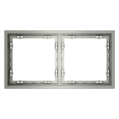 Рамка пластиковая VOLTUM S70 на 2 поста, (сталь)