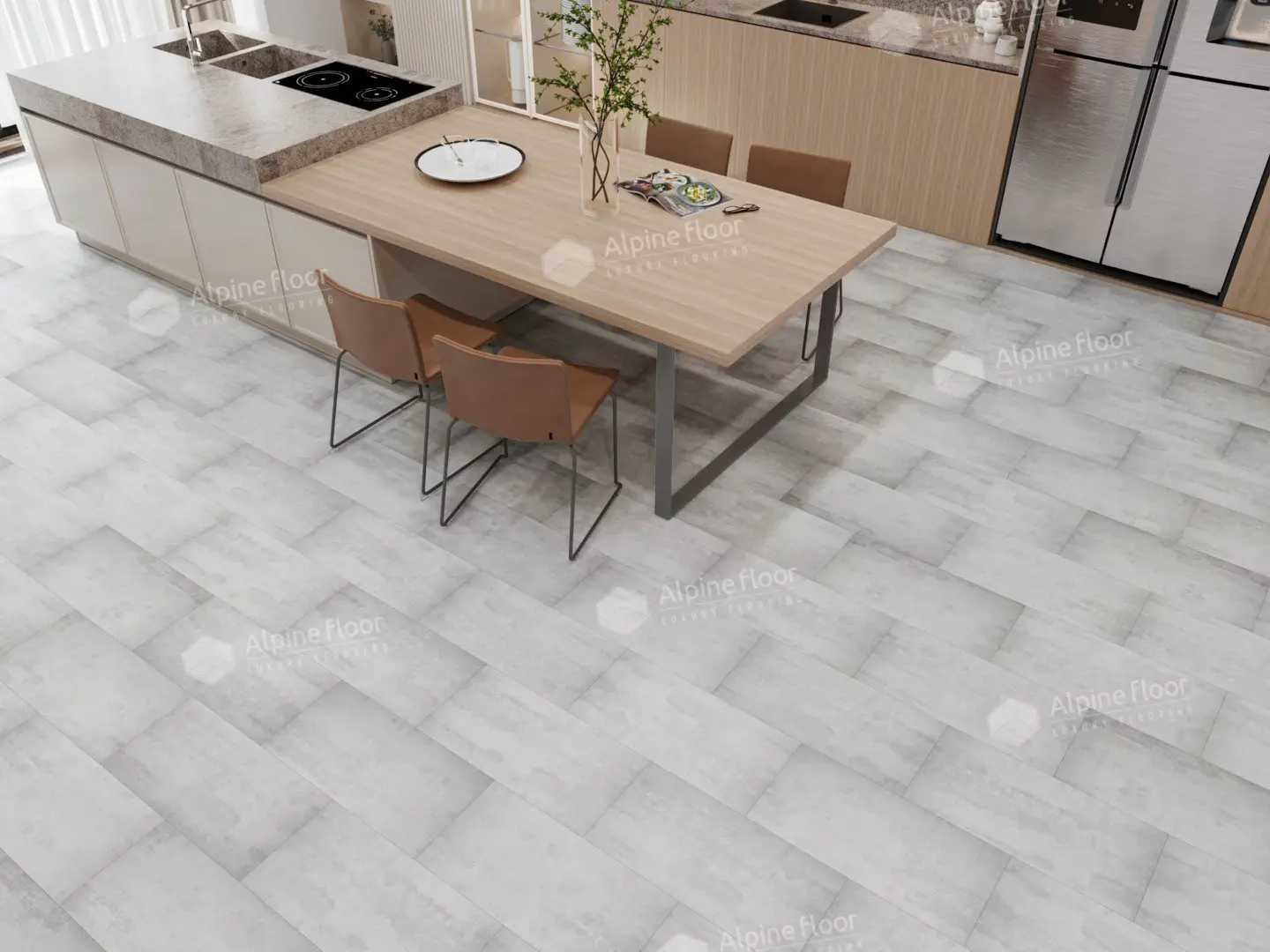 SPC Ламинат Alpine Floor SPC Stone Mineral Core ЕСО 4-2 Самерсет 4V 43кл