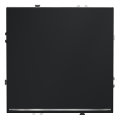 Проходной переключатель встраиваемый VOLTUM S70 одноклавишный с подсветкой 10А, (графит)