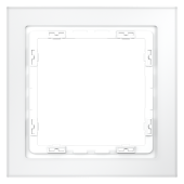 Рамка стеклянная VOLTUM S70 на 1 пост, (белый,матовый,стекло)