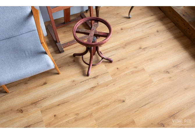 ПВХ плитка VINILAM Glue Luxury 33100 Дуб Мадрид Glue