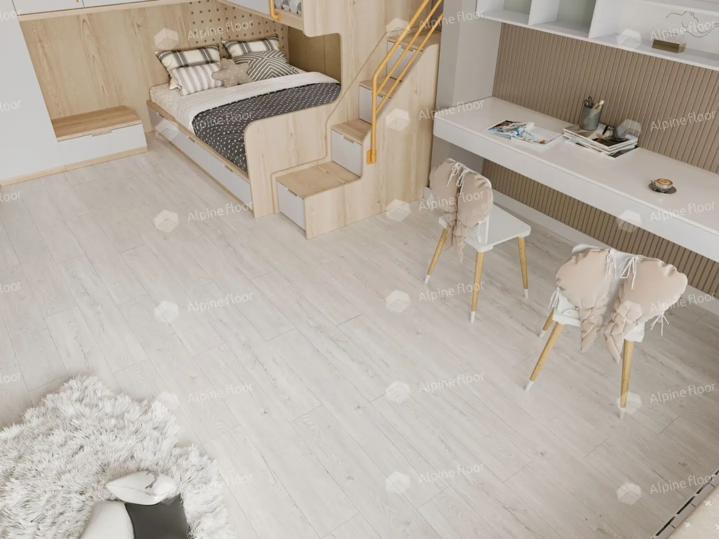 ПВХ-плитка Alpine Floor LVT Sequoia ЕСО 6-3 Секвойя Light 4V 43кл