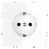 Розетка встраиваемая VOLTUM S70 с заземлением 16А, (белый глянцевый)