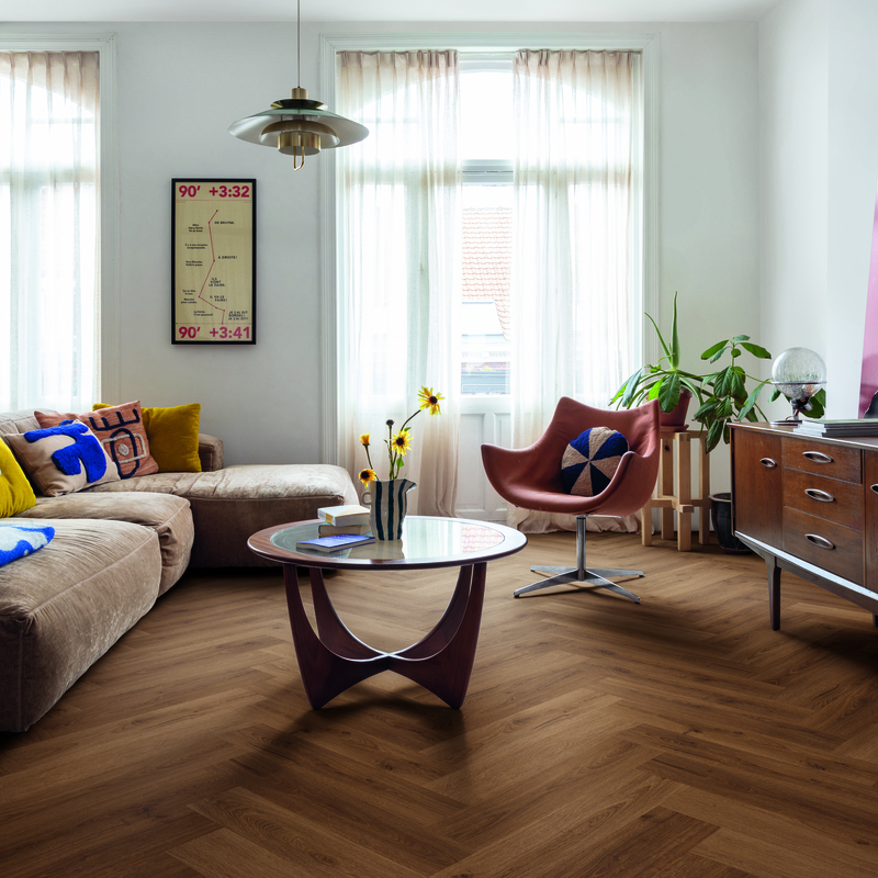 ПВХ-плитка Quick-Step QS Alpha Vinyl CIRO елка AVHBU 40364 Эко карамельный