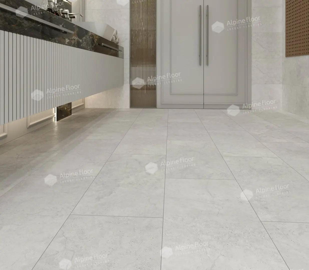 SPC Ламинат Alpine Floor SPC Stone Mineral Core ЕСО 4-16 Элдгея 4V 43кл