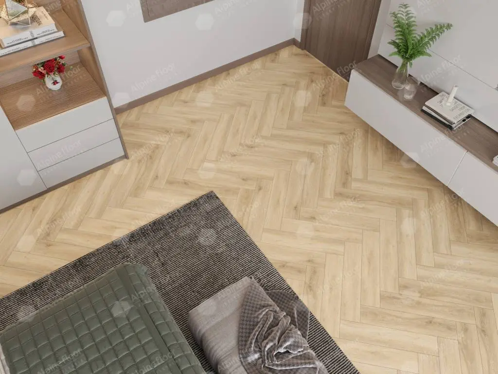 SPC Ламинат Alpine Floor SPC Light Parquet ЕСО 13-24AB Дуб Ригель 4V 43кл