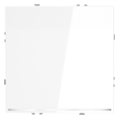 Проходной переключатель встраиваемый VOLTUM S70 одноклавишный с подсветкой 10А, (белый глянцевый)