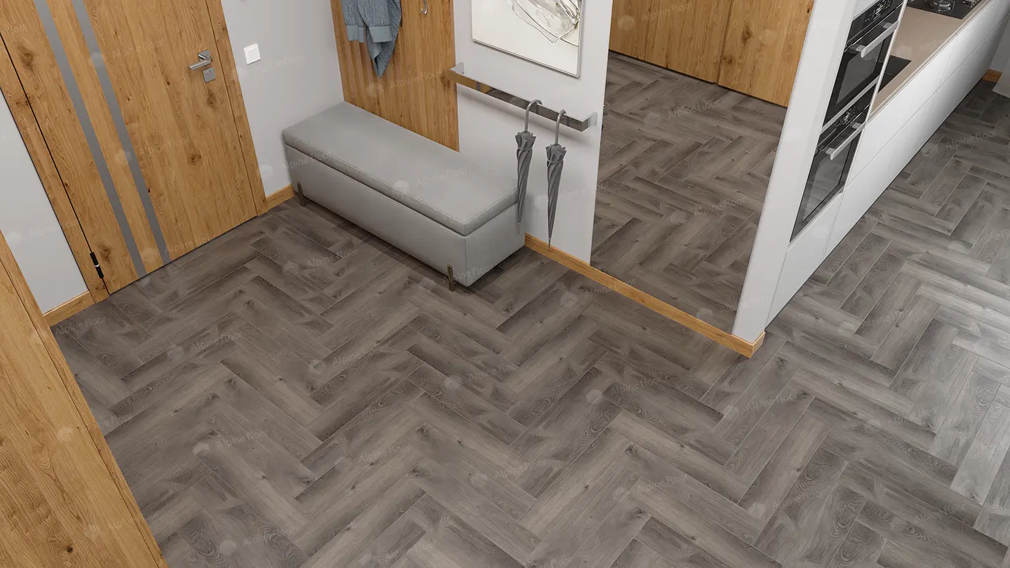 ПВХ-плитка Alpine Floor LVT Parquet ECO 16-13 Дуб Мерга 4V 43кл
