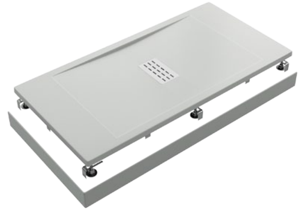 Душевой поддон Creto Etna 100x80 прямоугольный, белый