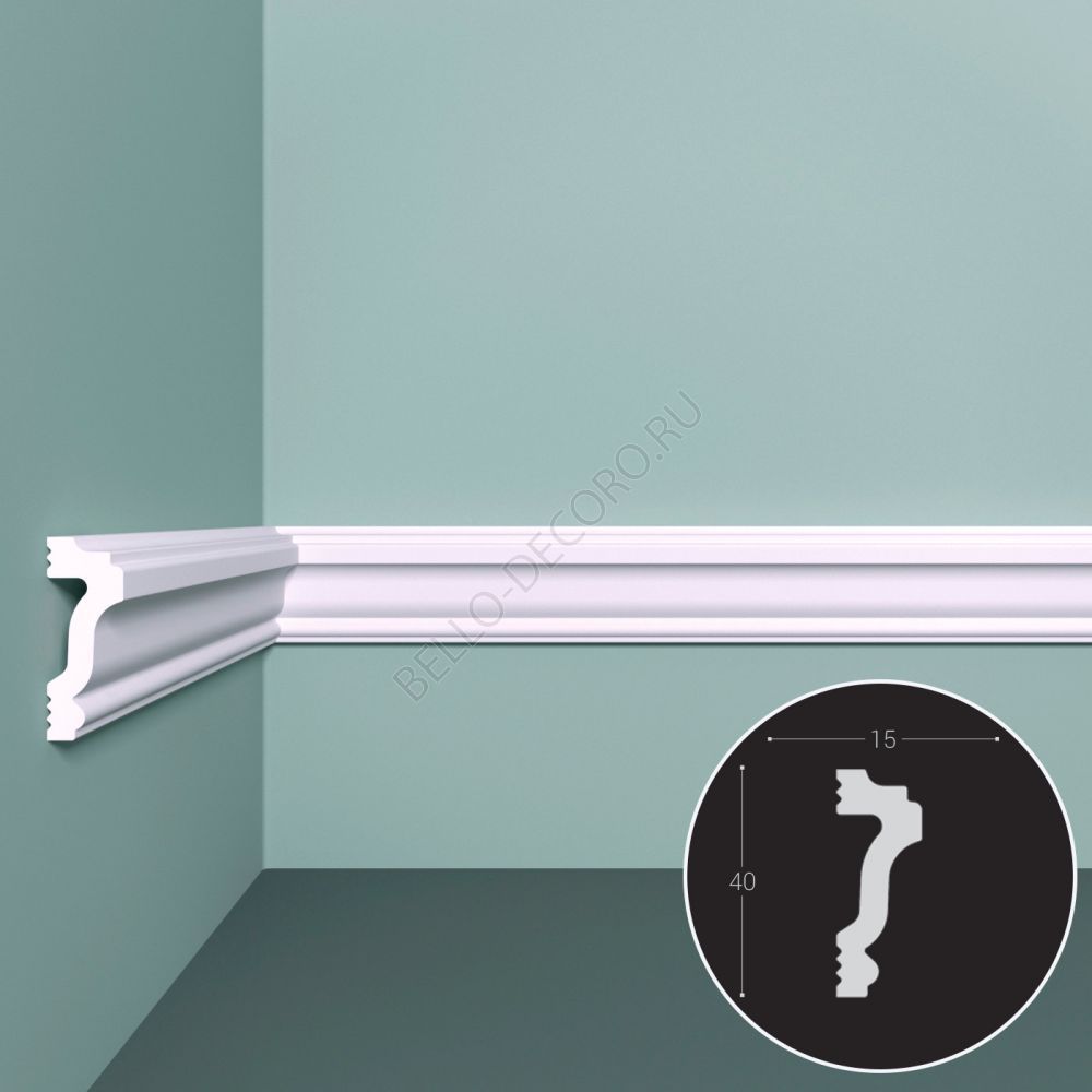 Молдинг Bello Deco М4 40x15x2000мм