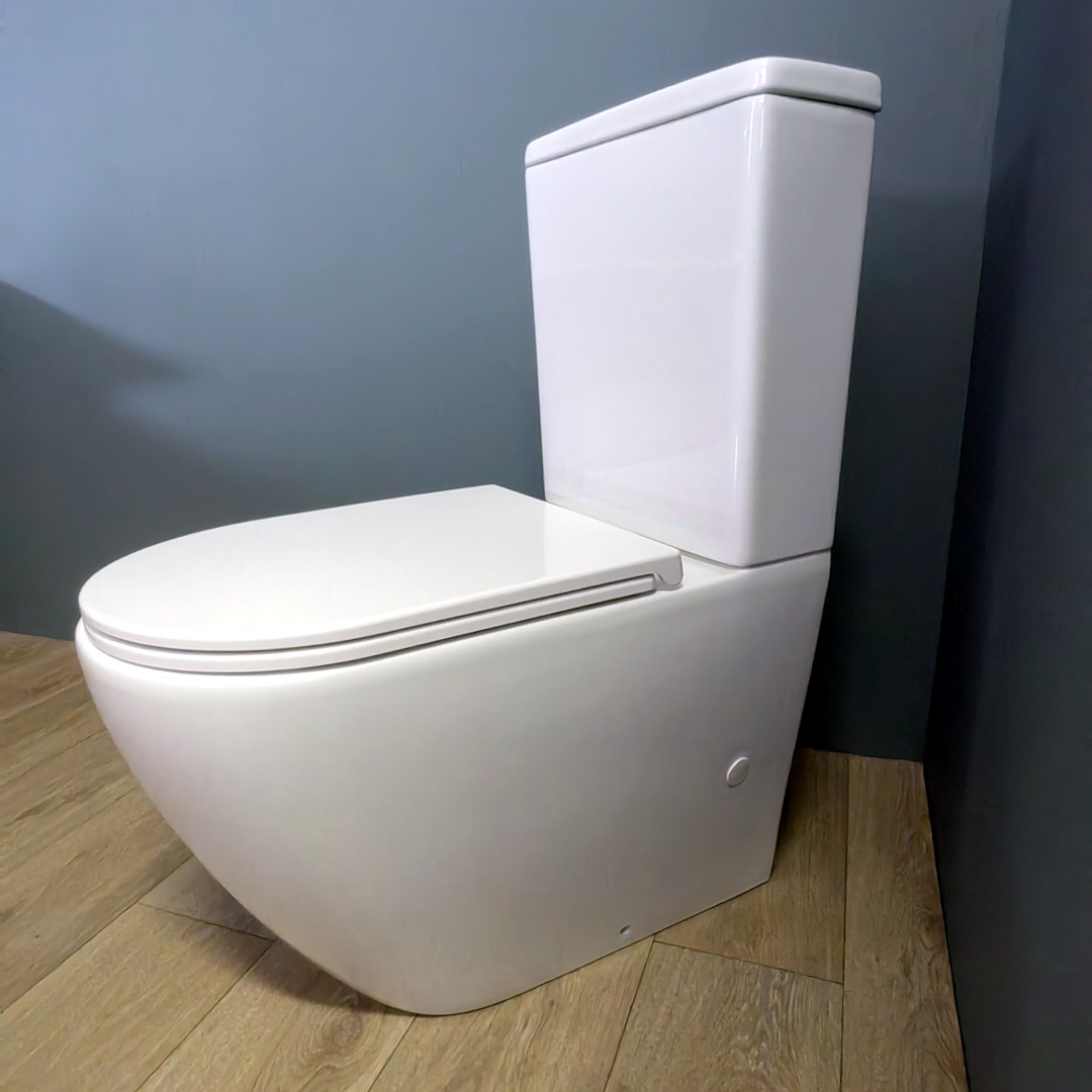 Унитаз-компакт безободковый Creto Logan L5 1005-001-L6CW с крышкой-сиденьем микролифт, белый