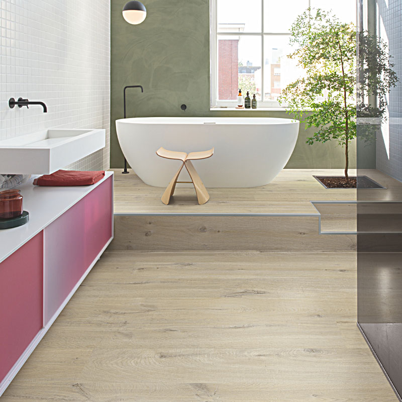 ПВХ-плитка Quick-Step Alpha Vinyl Medium Planks AVMP 40103 Дуб хлопковый бежевый