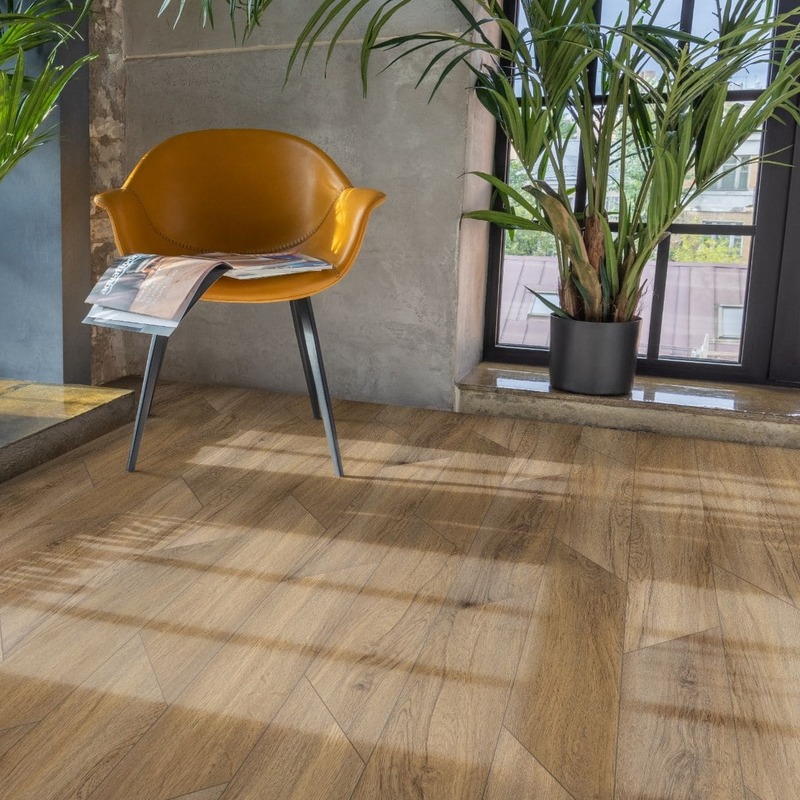 Кварц виниловый ламинат Aquafloor Parquet Glue Chevron AF2556PGCh