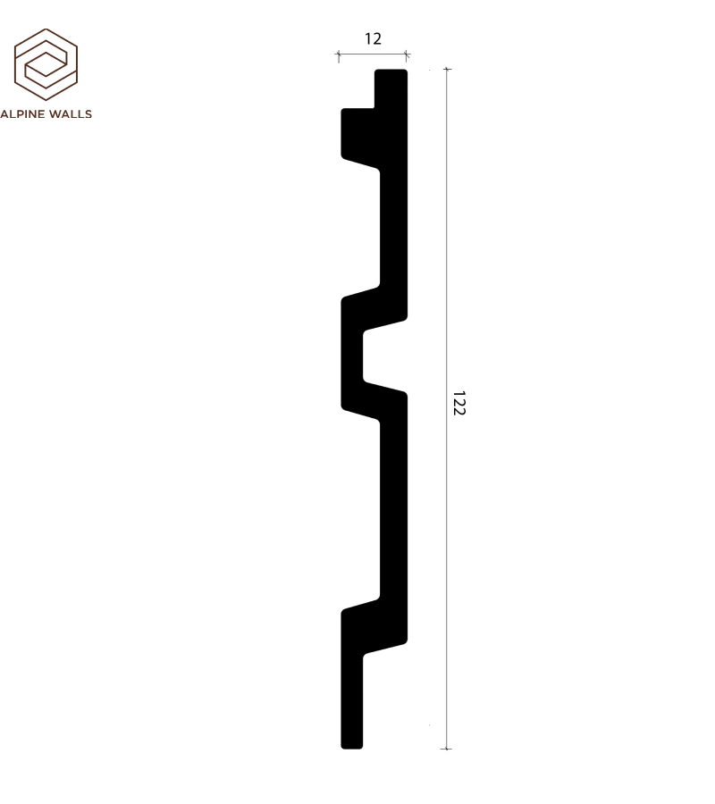 Стеновые Панели Alpine Walls LineArt ECO0201 Под дерево