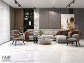 Керамогранит NT CERAMIC Marmo Maritaca Statuario Ultra White NTT99513M