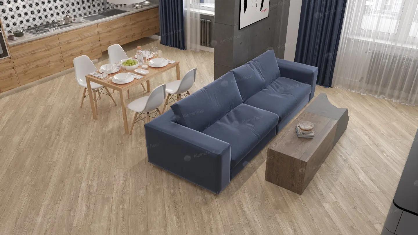 ПВХ-плитка Alpine Floor LVT Sequoia ЕСО 6-2 Секвойя Коньячная 4V 43кл