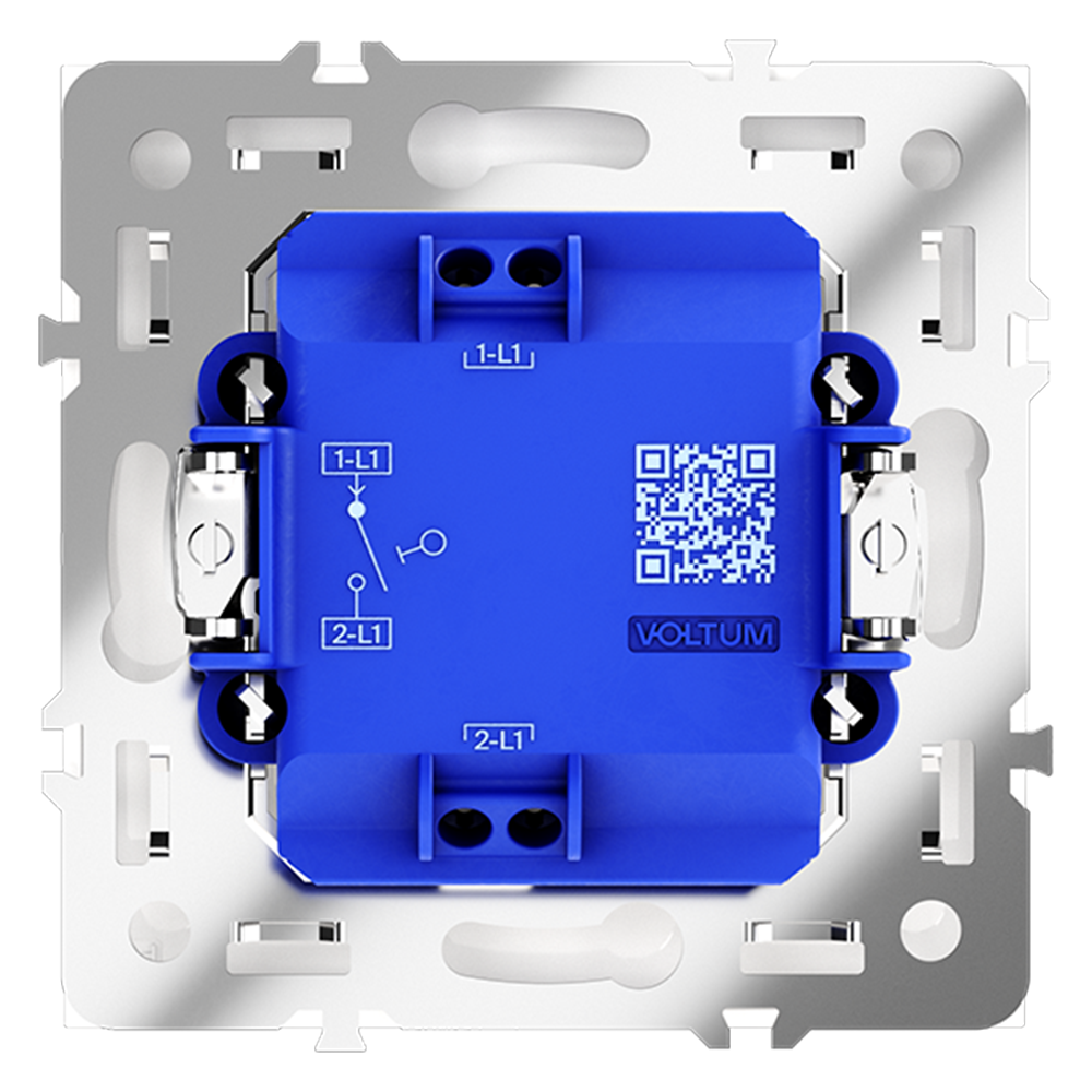 Выключатель встраиваемый VOLTUM S70 одноклавишный 10А, (кашемир)