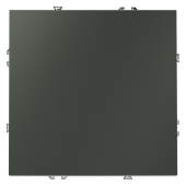 Выключатель с самовозвратом встраиваемый VOLTUM S70 одноклавишный 10А, (титан)