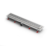 Душевой лоток 65 см Creto Zigzag CRE-650 ZN-50 с решеткой, хром