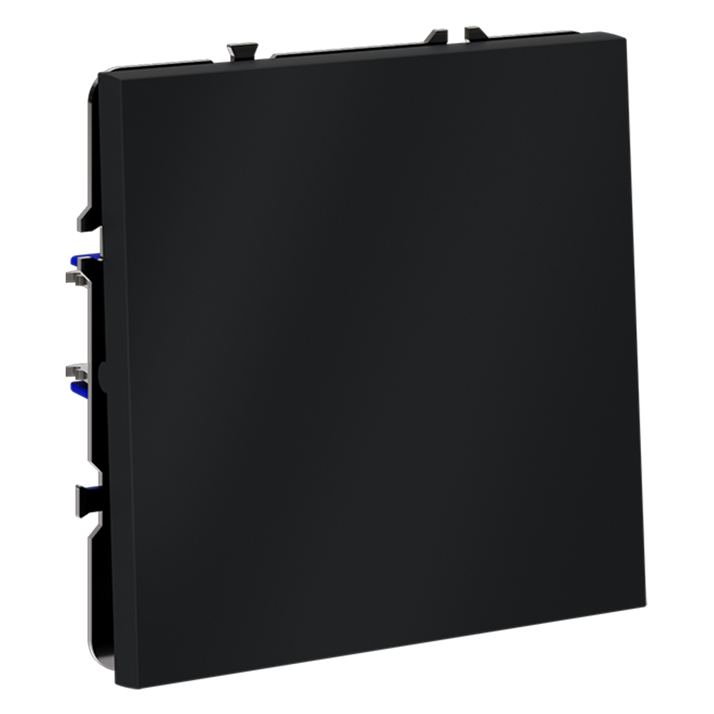 Проходной переключатель встраиваемый VOLTUM S70 одноклавишный 10А, (графит)