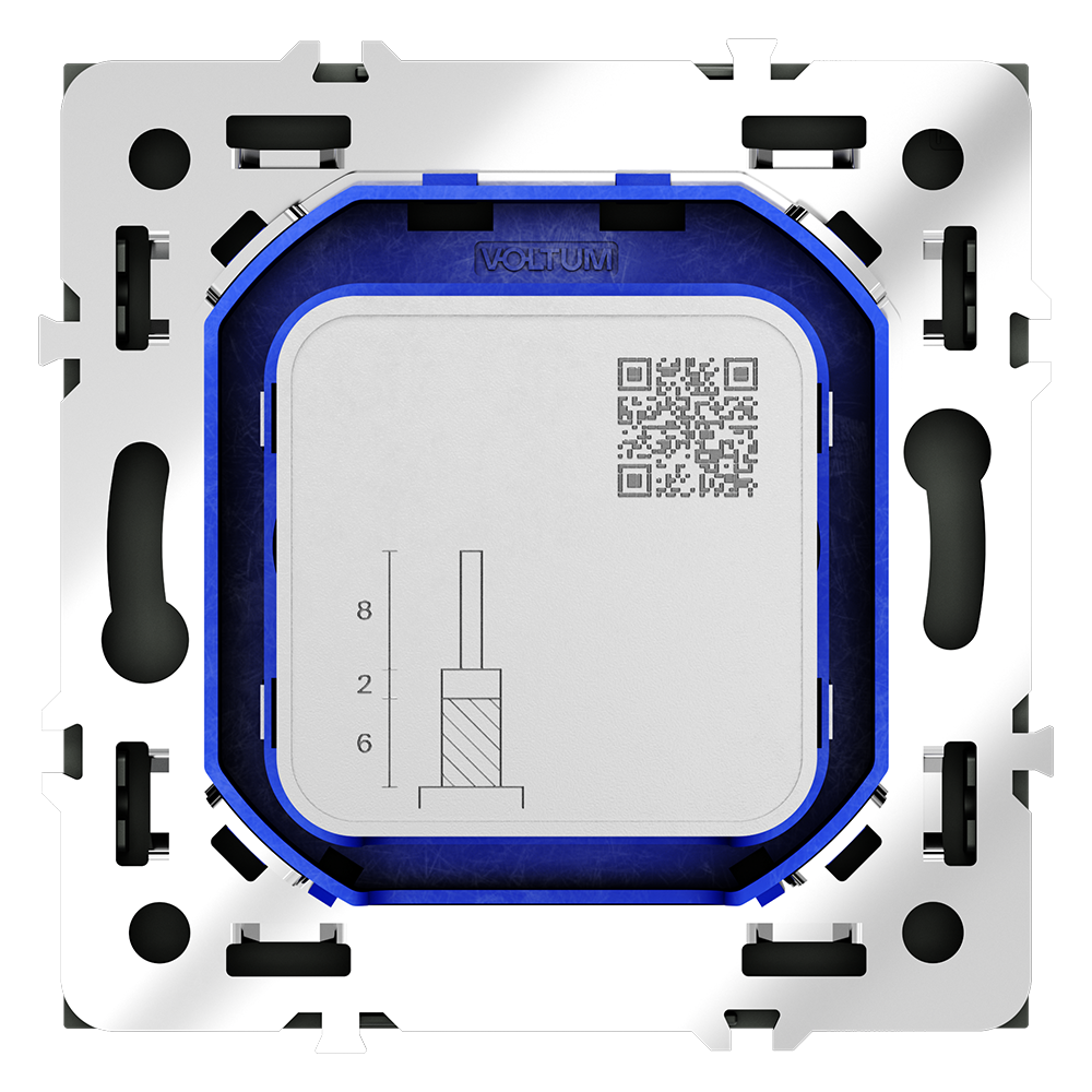 Розетка телевизионная встраиваемая VOLTUM S70 оконечная TV+SAT, (графит)