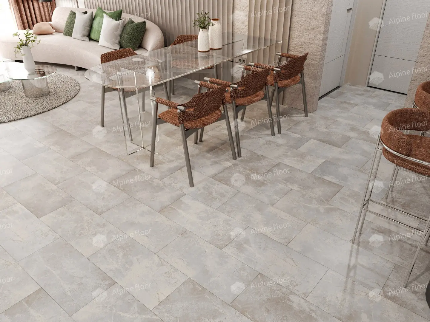 ПВХ-плитка Alpine Floor LVT Light Stone ЕСО 15-3 Ваймеа 4V 43кл