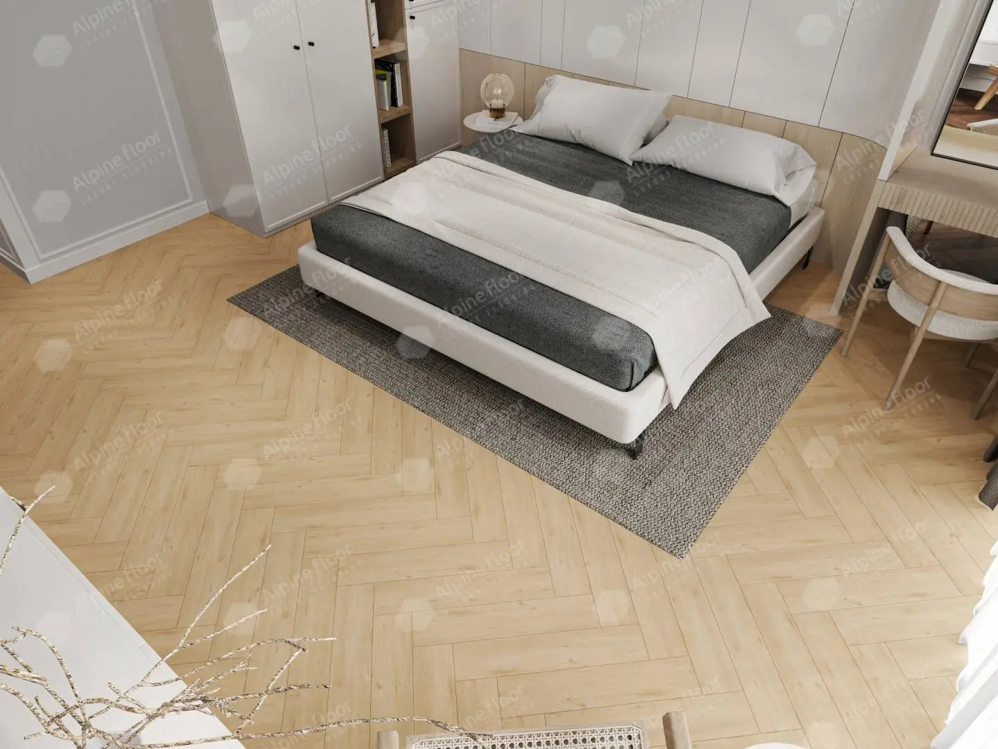 SPC Ламинат Alpine Floor SPC Light Parquet ЕСО 13-26AB Дуб Лесат 4V 43кл